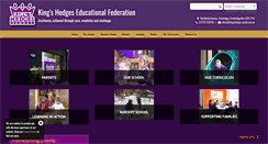 Desktop Screenshot of kingshedgesprimary.org.uk