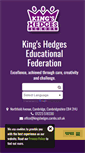 Mobile Screenshot of kingshedgesprimary.org.uk